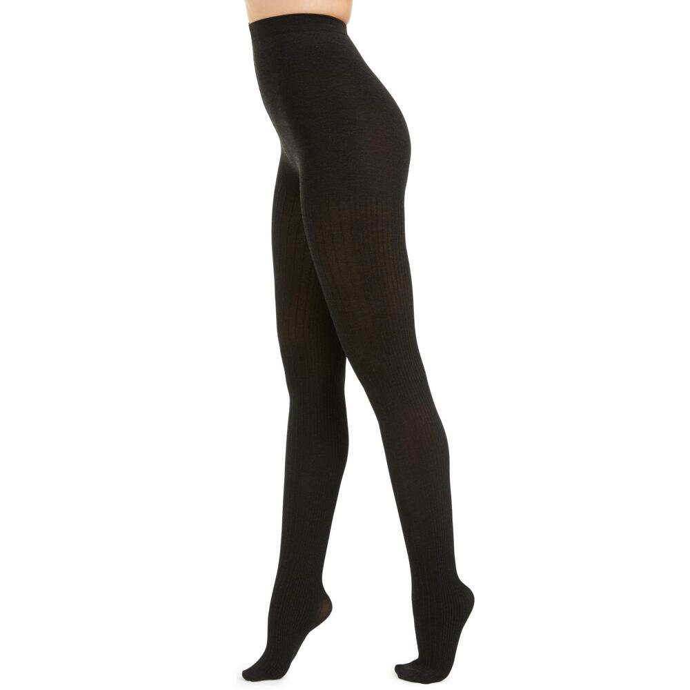 INC International Concepts Women's Sweater-Knit Tights, Black, XS/S